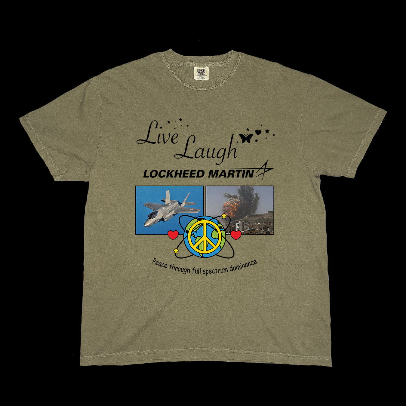 LIVE LAUGH LOCKHEED MARTIN T-SHIRT