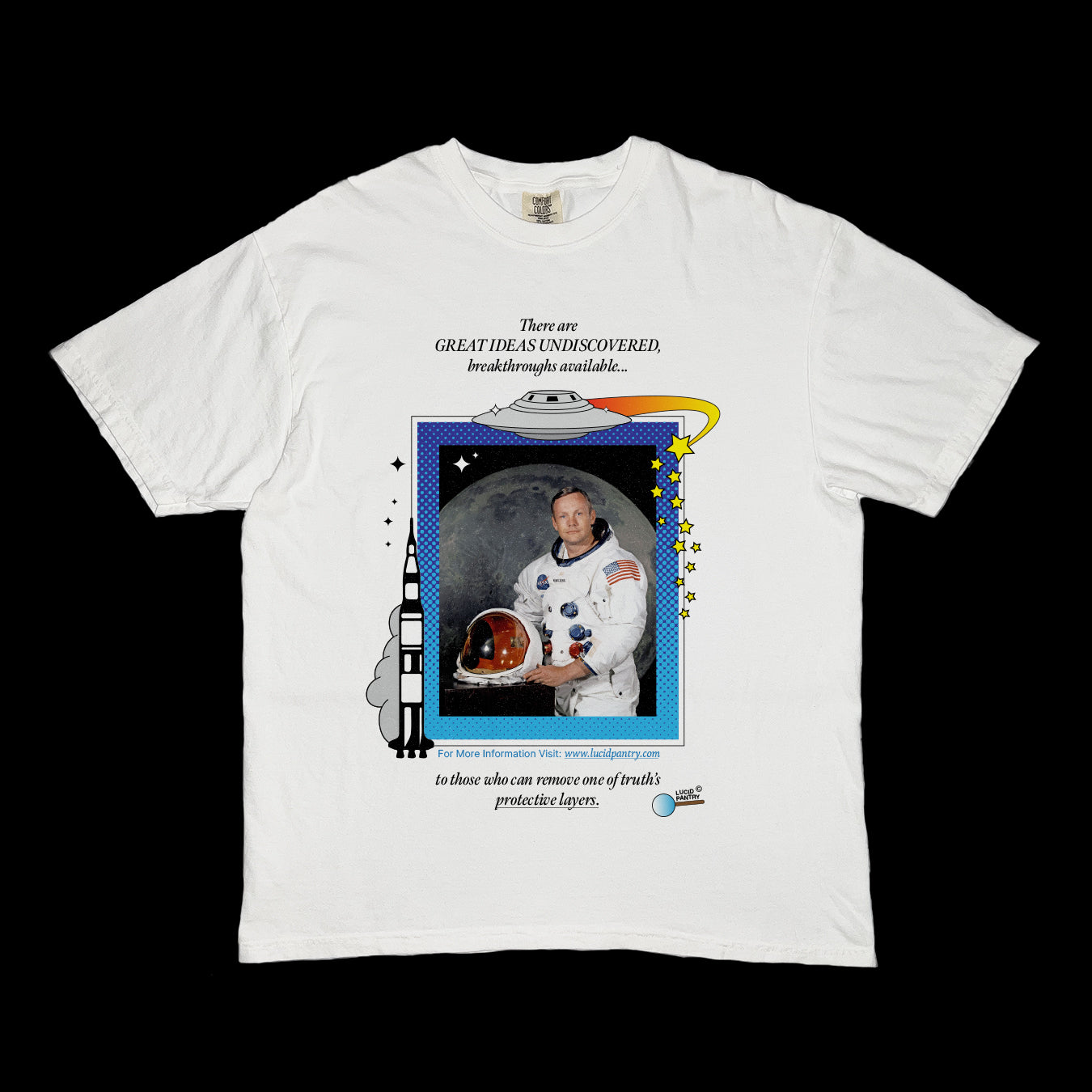 NEIL ARMSTRONG UFO T-SHIRT